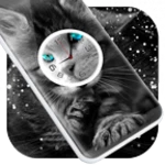 cat clock live wallpaper android application logo